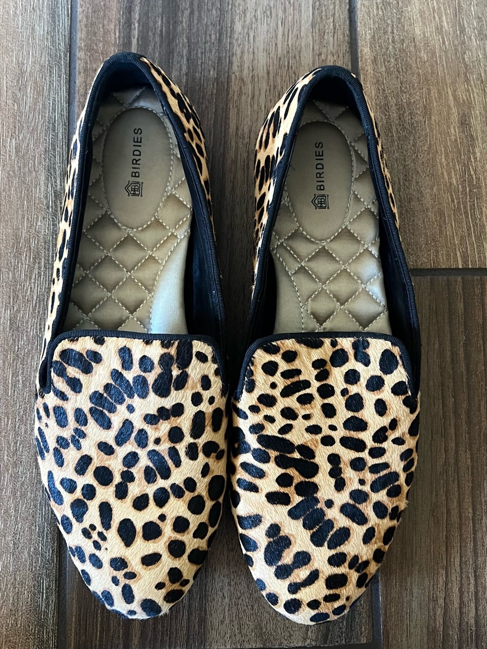 Birdies Leopard-Print Loafers - Tan & Black